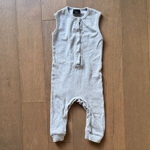 Little Bipsy Heather Gray Baby Romper